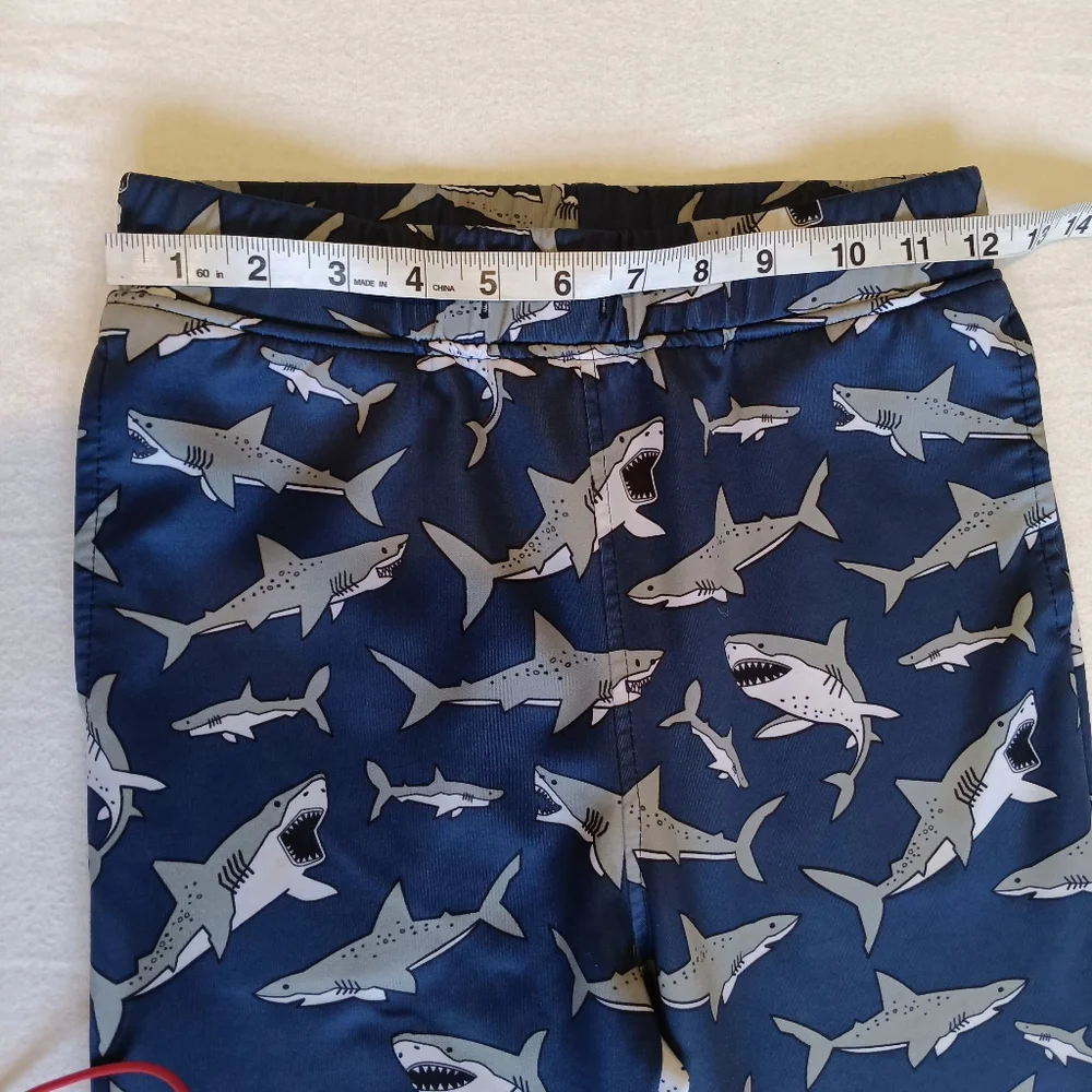 Shark Themed Sweats Sz 150 (10-12years Old) With Pockets